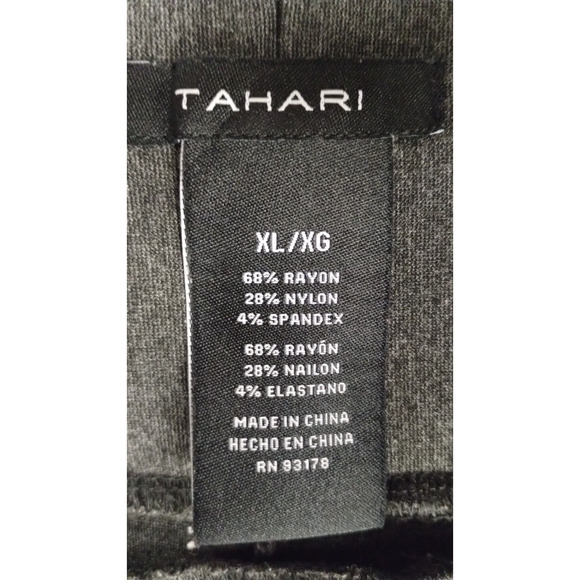 Tahari Pants Womens XL Gray Dark Measured 37x28 - Picture 3 of 8